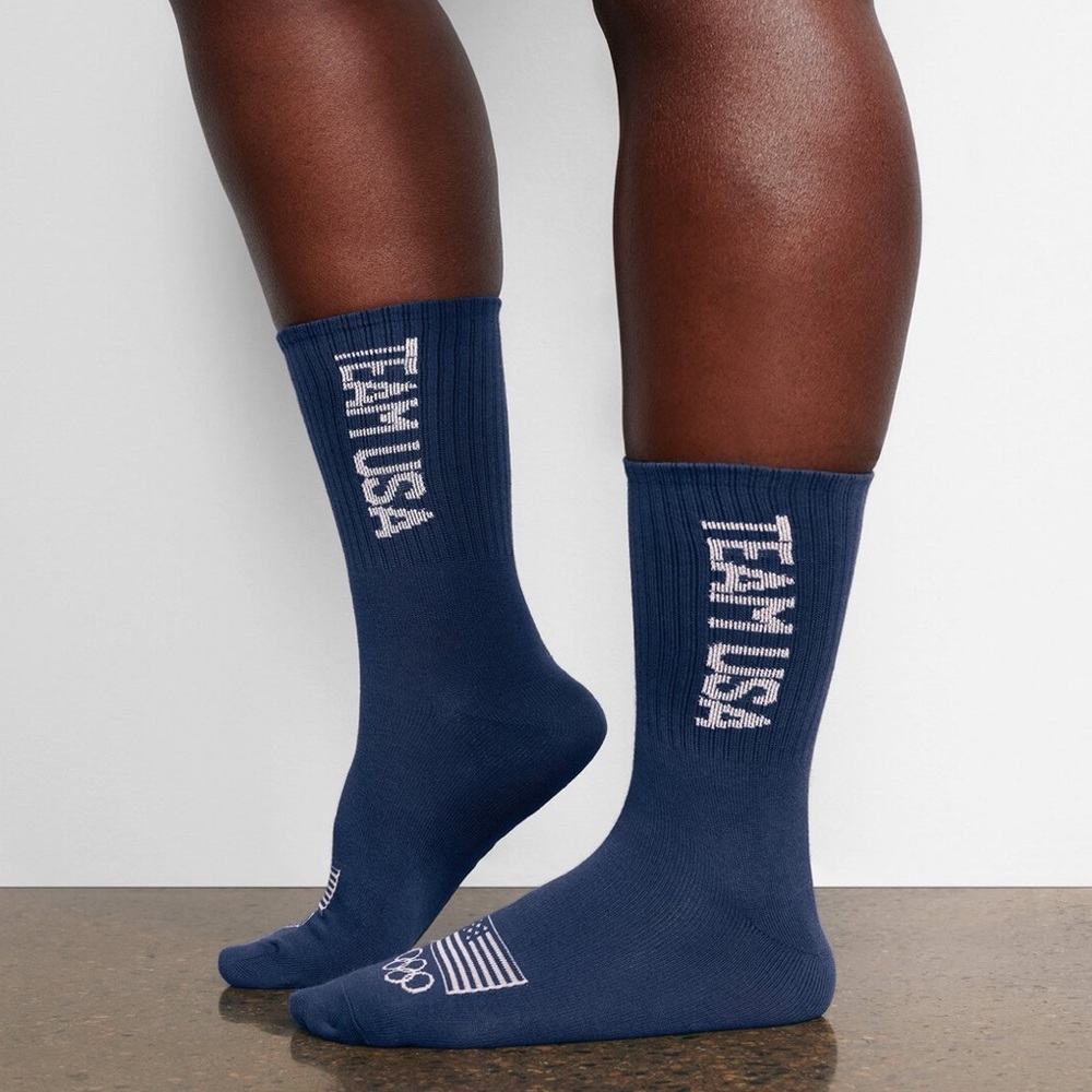 Skims Olympic Capsule Socks in Navy NEW